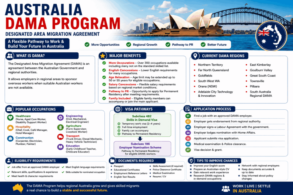 Australia DAMA Program (Designated Area Migration Agreement) – Complete Guide 2026 By Parveen Saharan
